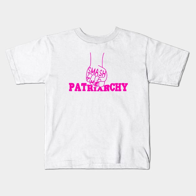 Smash the Patriarchy Kids T-Shirt by Becky-Marie